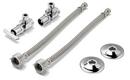 12 x 1/2 x 3/8 in. IPS x OD Lavatory Supply Kit in Chrome-Plated
