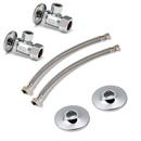 Sink 1/2 in x 3/8 in. Supply Kit in Chrome Plated