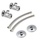 McGuire Manufacturing Chrome Plated Nominal Compression Toilet Supply Kit 