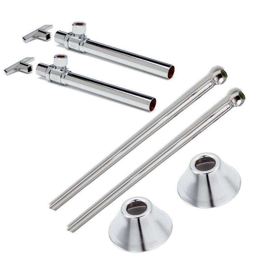 McGuire Manufacturing Chrome Plated Sink 1/2 in x 3/8 in. Supply Kit in Chrome Plated 