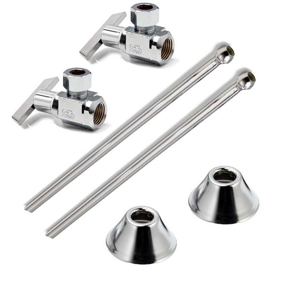 McGuire Manufacturing Chrome Plated Sink 1/2 x 12 in. Supply Kit 