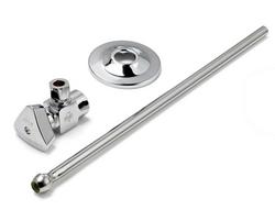 Toilet 1/2 in x 3/8 in. x 2-3/16 in. Supply Kit in Chrome Plated