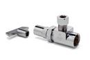 McGuire Manufacturing Chrome Plated OD Tube x OD Compression Loose Key Handle Angle Supply Stop Valve in Chrome Plated 