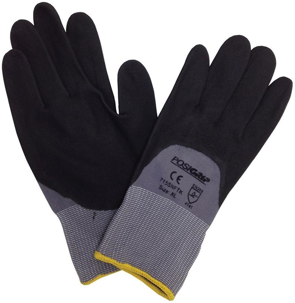Pasco Black Rubber Disposable Gloves in Black and Grey 