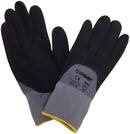 Size L Rubber Disposable Gloves in Black and Grey