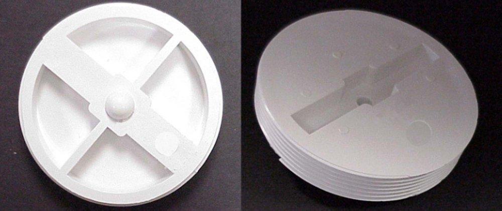 White MPT Straight, Clean-Out and DWV Flush PVC Plug 