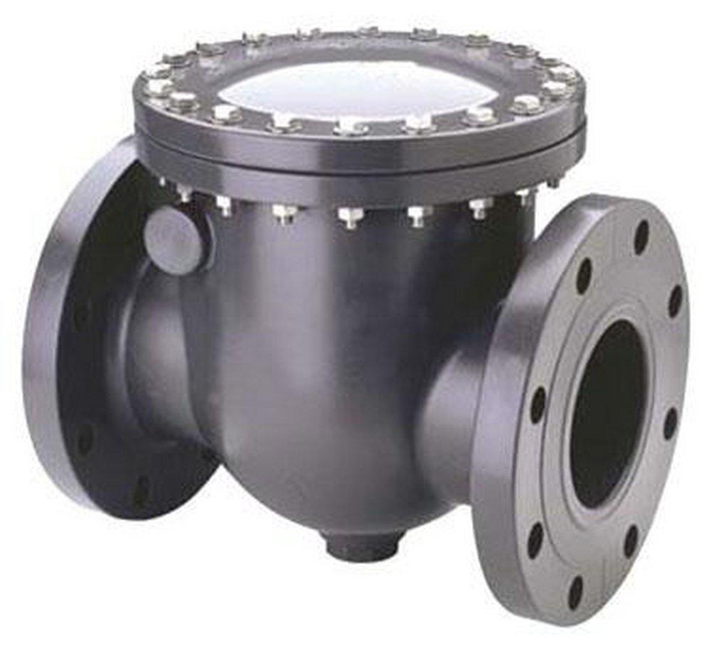 Grey Plastic Flanged Swing Check Valve 