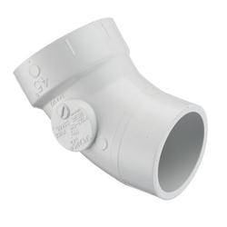2 in. Hub x Socket Straight, DWV and Street Schedule 40 PVC 45 Degree Elbow