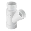 White Hub PVC DWV Wye 