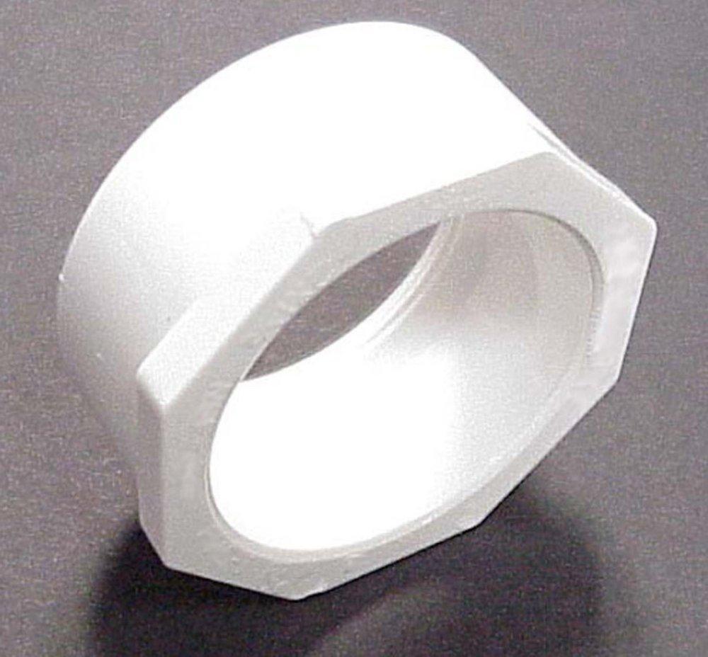 White Spigot x Hub and DWV PVC Flush Bushing 