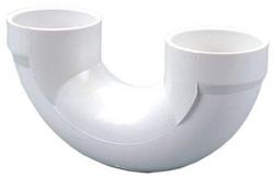 6 in. Hub Straight Schedule 40 PVC DWV Return Bend