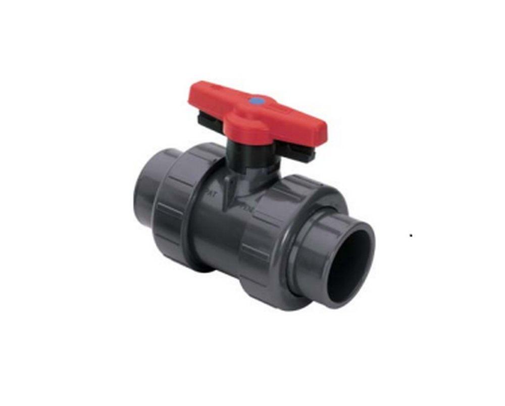 Grey Plastic Standard Port Union FIPT and Union Socket Weld 235# Ball Valve 