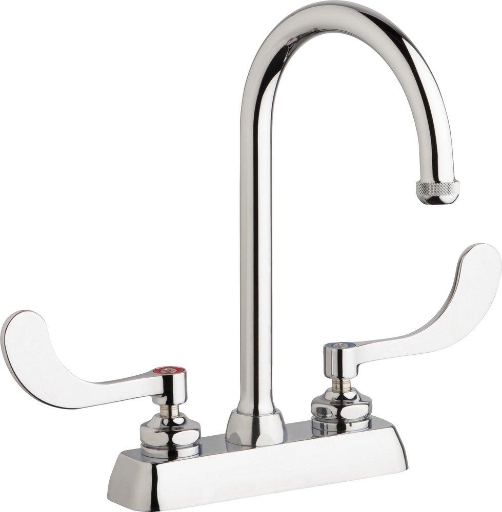 Lead Law Compliant 2 Handle Wristblade Handle SINK Faucet Chrome 