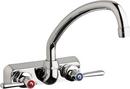 1.5 gpm Double Lever Handle Workboard Faucet in Polished Chrome