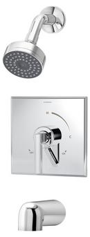 Two Handle Single Function Bathtub & Shower Faucet in Polished Chrome (Trim Only)