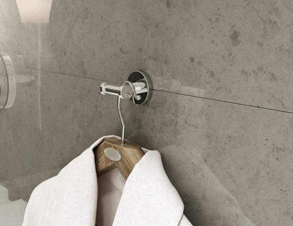 Symmons Industries Polished Chrome 2 Robe Hook 