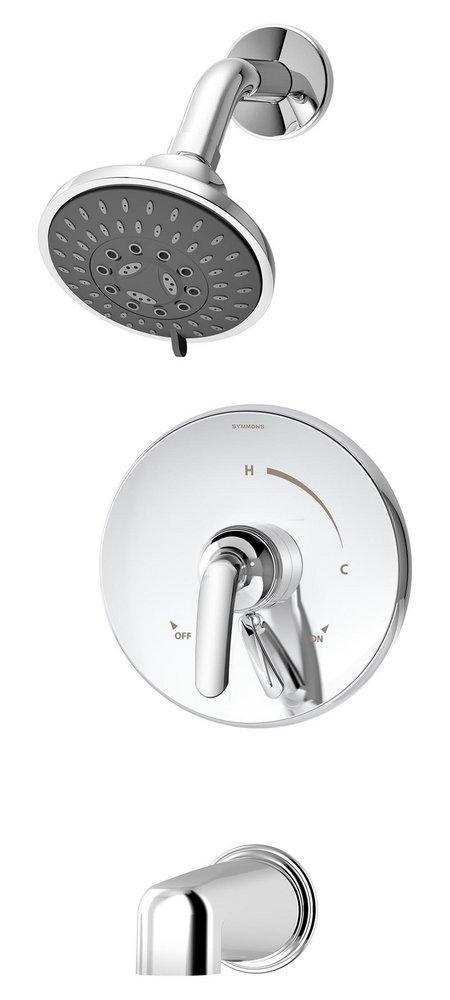 Symmons Industries Polished Chrome Two Handle Multi Function Bathtub & Shower Faucet (Trim Only) 
