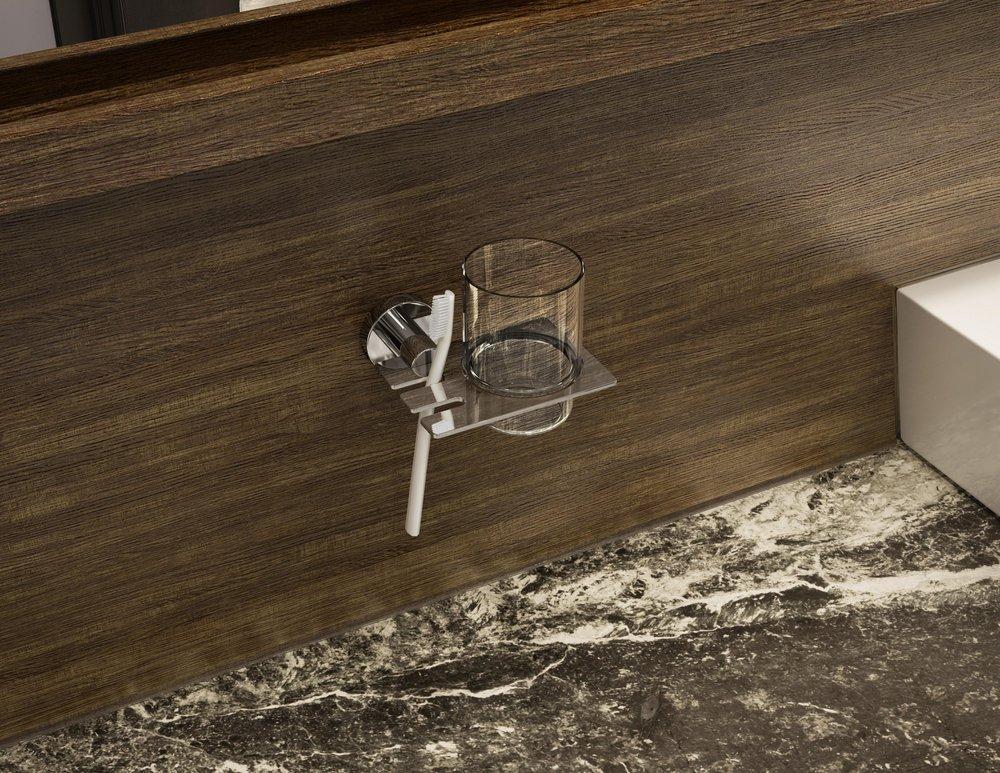 Symmons Industries Polished Chrome Toothbrush Holder 