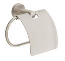 Wall Mount Toilet Tissue Holder with Cover in Satin Nickel