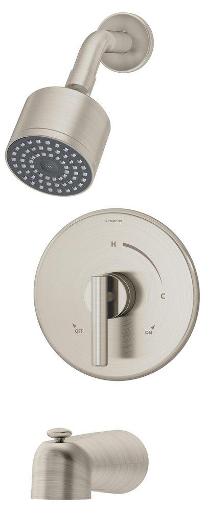 Symmons Industries Satin Nickel Single Handle Single Function Bathtub & Shower Faucet (Trim Only) 