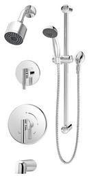 Single Handle Single Function Shower System in Polished Chrome