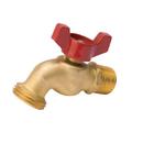 B&K Polished Chrome Brass MPT x Hose Thread Hose Bibb 
