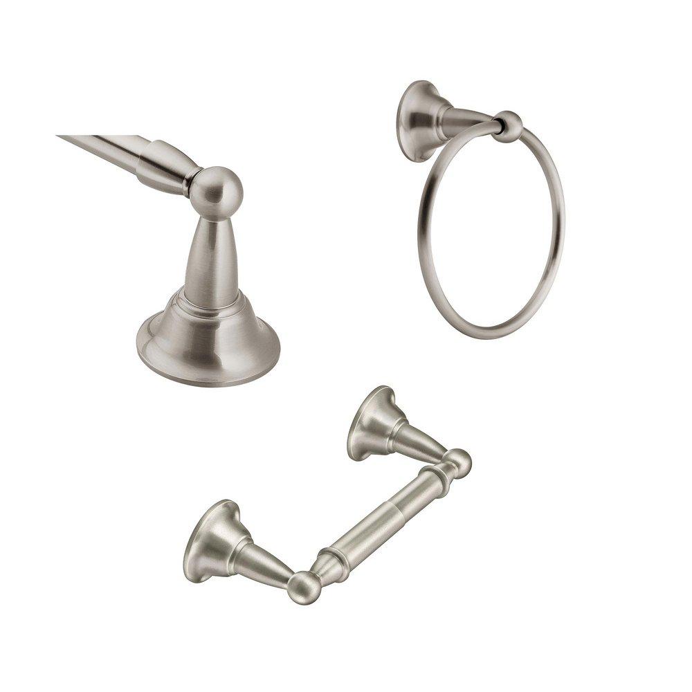 Moen Brushed Nickel Bath Accessory Kit 3-Piece 