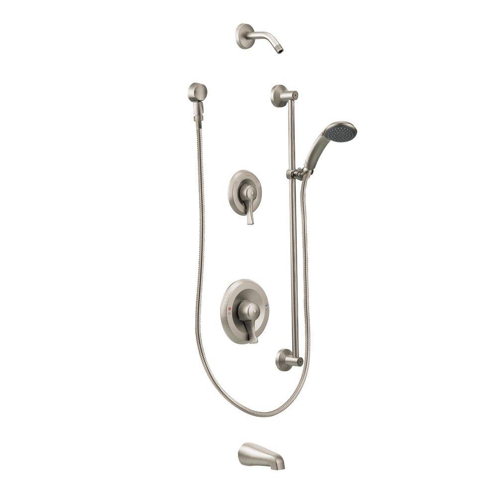Moen Classic Brushed Nickel All Metal Shower Trim Kit 