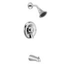 Moen Classic Brushed Nickel Single Handle Single Function Bathtub & Shower Faucet (Trim Only) 
