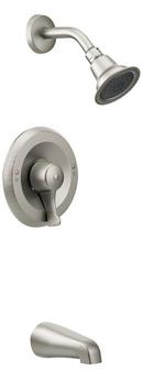 Moen Classic Brushed Nickel Single Handle Single Function Bathtub & Shower Faucet (Trim Only) 