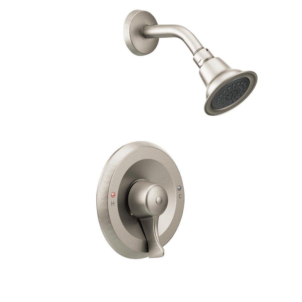 Moen Classic Brushed Nickel Shower Trim Kit with Single Lever Handle 