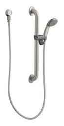 2.5 gpm Slide Bar and Grab Bar Shower in Classic Brushed Nickel