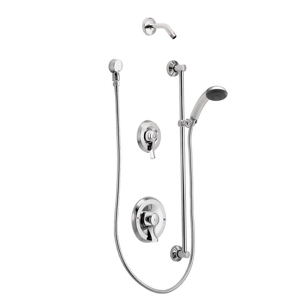 Moen Chrome 2.5 gpm Single Lever Handle 3-Function Tub and Shower Trim Kit 