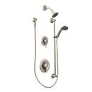 Single Handle Multi Function Shower System in Brushed Nickel