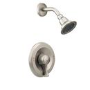 Single Lever Handle Pressure Balancing Shower Trim Only in Classic Brushed Nickel