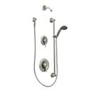 Moen Classic Brushed Nickel 2.5 gpm Single Lever Handle 3-Function Tub and Shower Trim Kit 