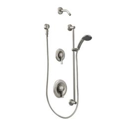Single Handle Multi Function Shower System in Classic Brushed Nickel