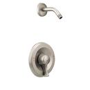 Single Handle Shower Faucet in Classic Brushed Nickel (Trim Only) (Showerhead Sold Separately)