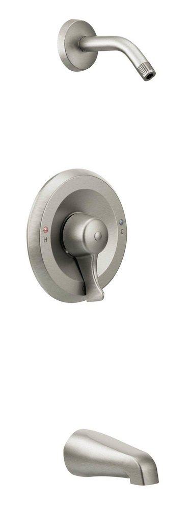 Moen Classic Brushed Nickel 2.5 gpm Tub and Shower with Single Lever Handle 