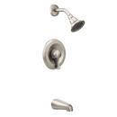 Single Handle Single Function Bathtub & Shower Faucet in Classic Brushed Nickel (Trim Only)