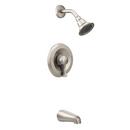 Moen Classic Brushed Nickel Single Handle Single Function Bathtub & Shower Faucet (Trim Only) 