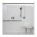 Florestone White 33-1/2 x 62 x 80 in. Alcove Shower Unit in White 