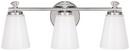 Capital Lighting Polished Nickel 7-3/4 in. 75 W 3-Light Medium Bracket 
