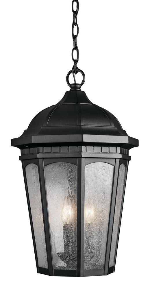 Kichler Lighting Textured Black 3-Light Outdoor Pendant 