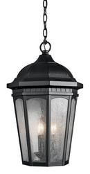 Kichler Lighting Textured Black 3-Light Outdoor Pendant 