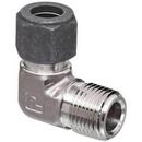 3/8 x 1/4 in. OD Tube x MNPT 316 Stainless Steel 90 Degree Male Reducing Single Ferrule Elbow