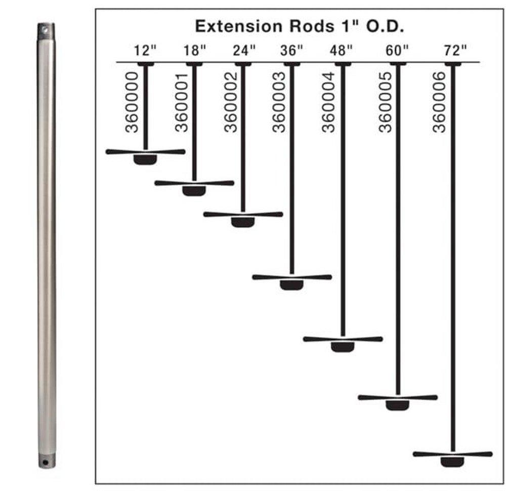 Kichler Lighting Satin Natural Bronze Fan Downrod in Satin Natural Bronze 