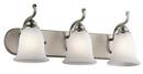 Kichler Lighting Brushed Nickel 100W 3-Light Bath Vanity Fixture 