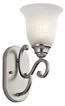 100W 1-Light Wall Sconce in Brushed Nickel