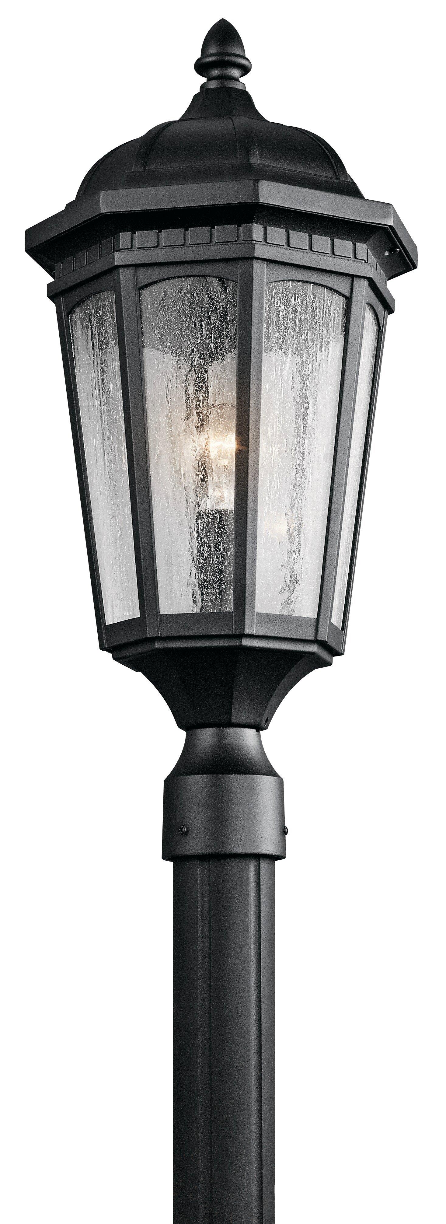 Kichler Lighting Textured Black 200W 1-Light Hybrid Post Lantern 